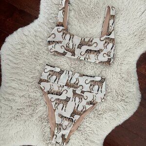 Aerie Big Cats White Swim Set